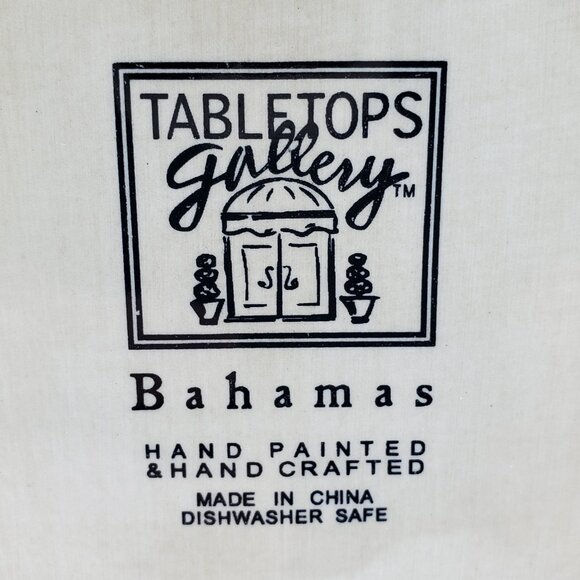 Tabletops Unlimited Bahamas Salad Plate Square Serving Lunch Display Plate - Picture 5 of 6